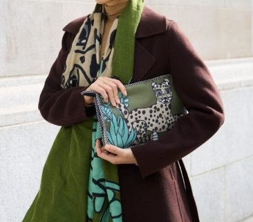 Cheetah Green Scarf