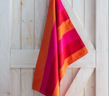 Kitchen Towel Red Orange Pink