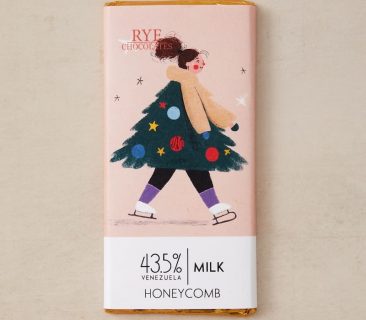 Festive Honeycomb Milk Chocolate Bar - 43.5% Venezuelan