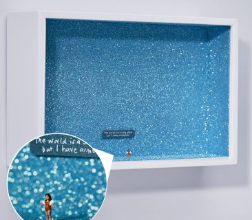 The World is a Scary Place, but I have Waterwings - Miniature art world