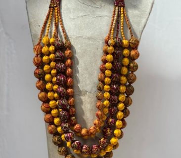 Silk sari necklaces