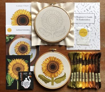 Sunflower Embroidery Kit