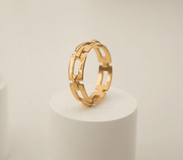 Gold Chain Ring