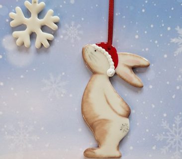 Bunny with Hat & Snowflake