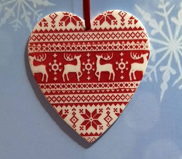 Scandi Reindeer Heart