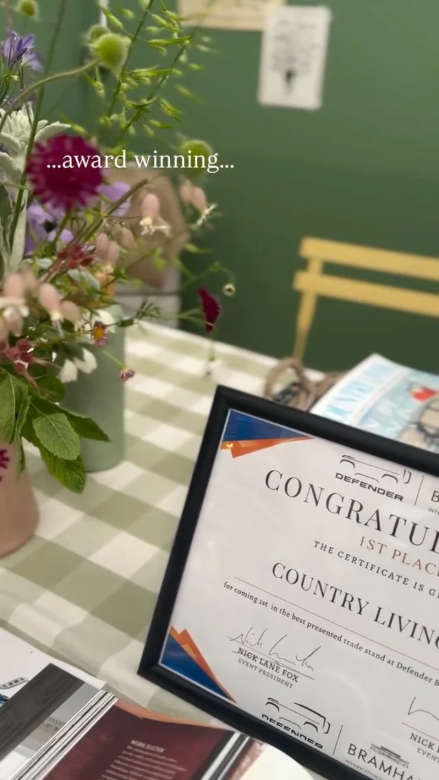 The Country Living Pavilion just won Best Presented Trade Stand at Defender Bramham Horse Trials! 

A huge thank you to our amazing artisans – we’re so proud of all the love and effort you put into travelling, dressing your stands and sharing your products. From pretty floral prints to gut-loving goodies, dreamy blooms and more, you guys made it magic. 💚

📹: @kester_studio
